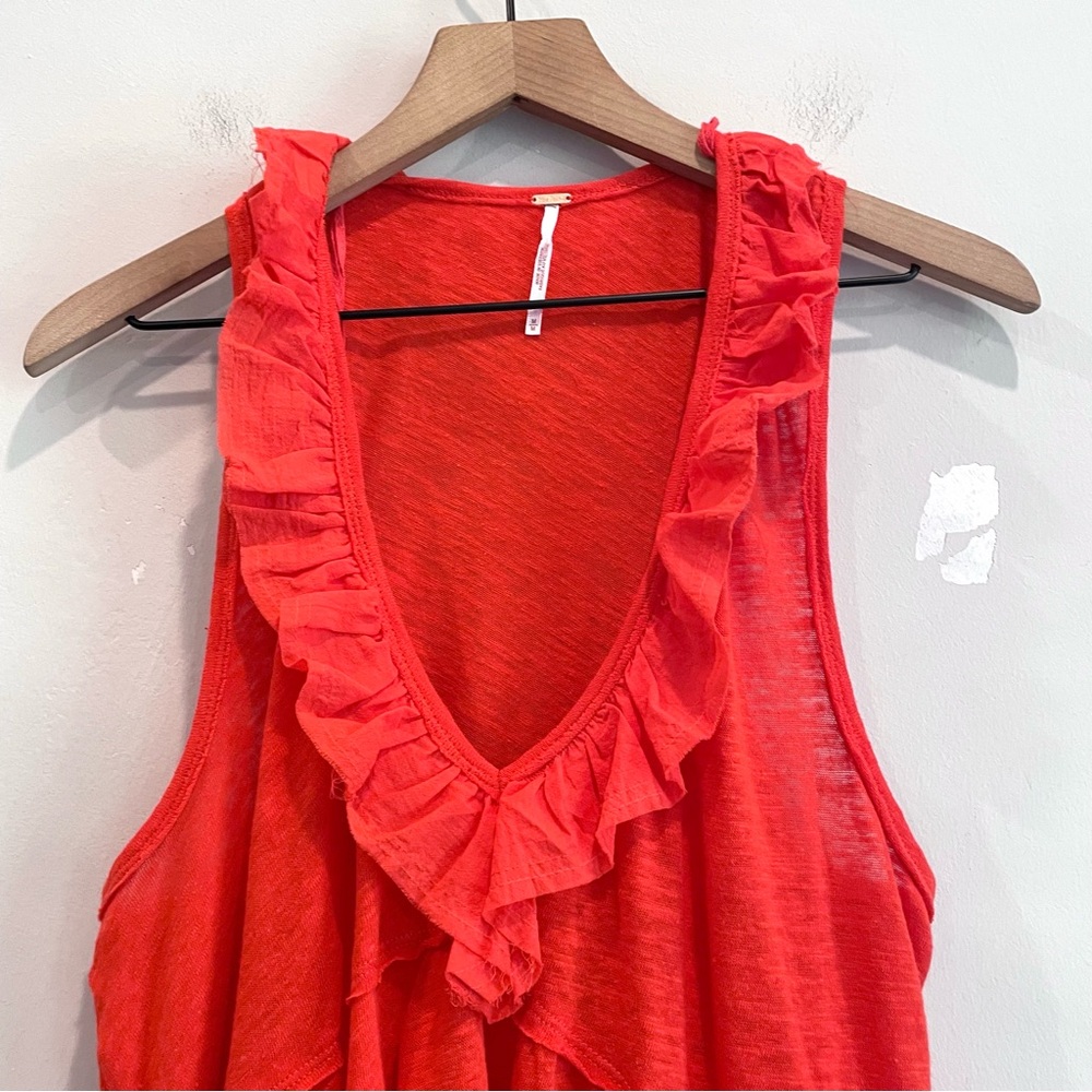 Free People Out And About Ruffle Tiered Tank Top - Picture 4 of 13